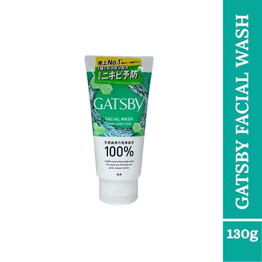 GATSBY Facial Wash Triple Care Acne Foam AQ 130g