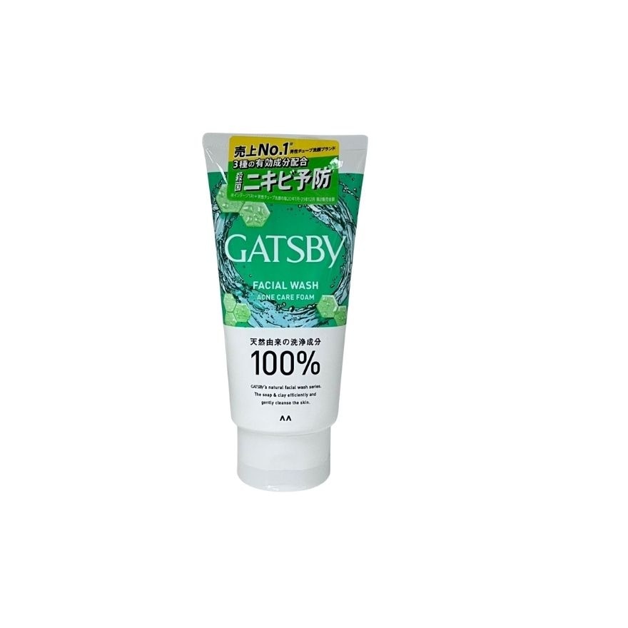 GATSBY Facial Wash Triple Care Acne Foam AQ 130g