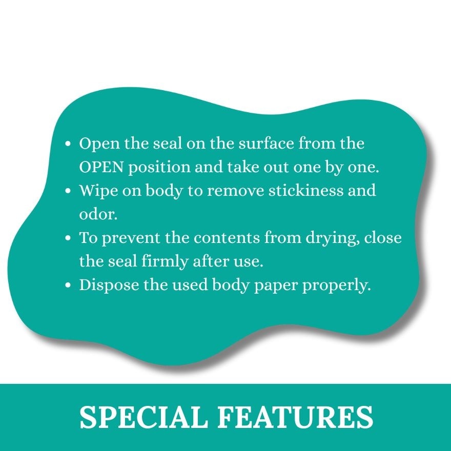 GATSBY Deodorant Body Paper Ice Type Ice Fruity 30's image