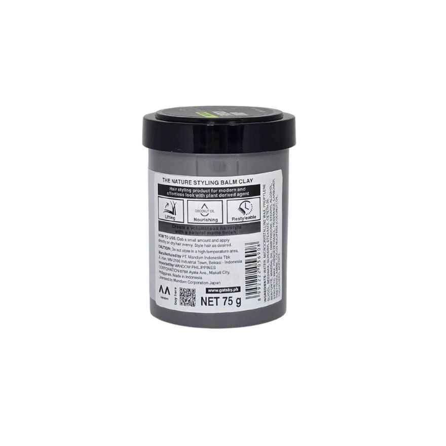 GATSBY Nature Styling Balm Clay 75g