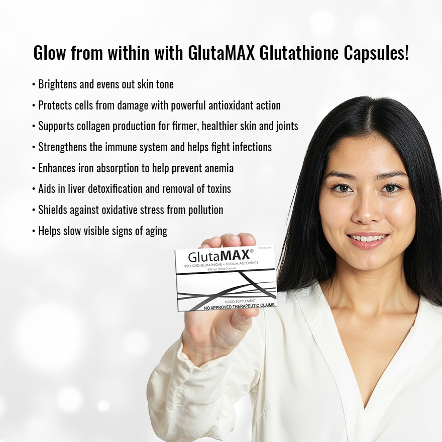 GLUTAMAX Reduced Glutathione 500mg Sodium Ascorbate 75mg Sold Per Piece