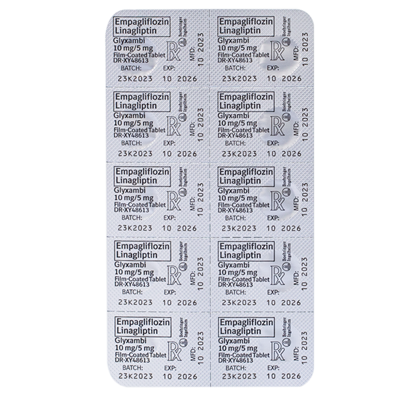 Empagliflozin + Linagliptin 10mg/5mg 1 Filmcoated Tablet [PRESCRIPTION REQUIRED]