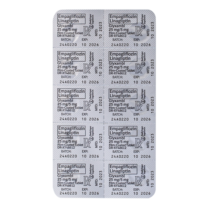 Empagliflozin + Linagliptin 25mg/5mg 1 Filmcoated Tablet [PRESCRIPTION REQUIRED]