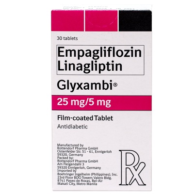 GLYXAMBI Empagliflozin + Linagliptin 25mg/5mg 1 Filmcoated Tablet [PRESCRIPTION REQUIRED]