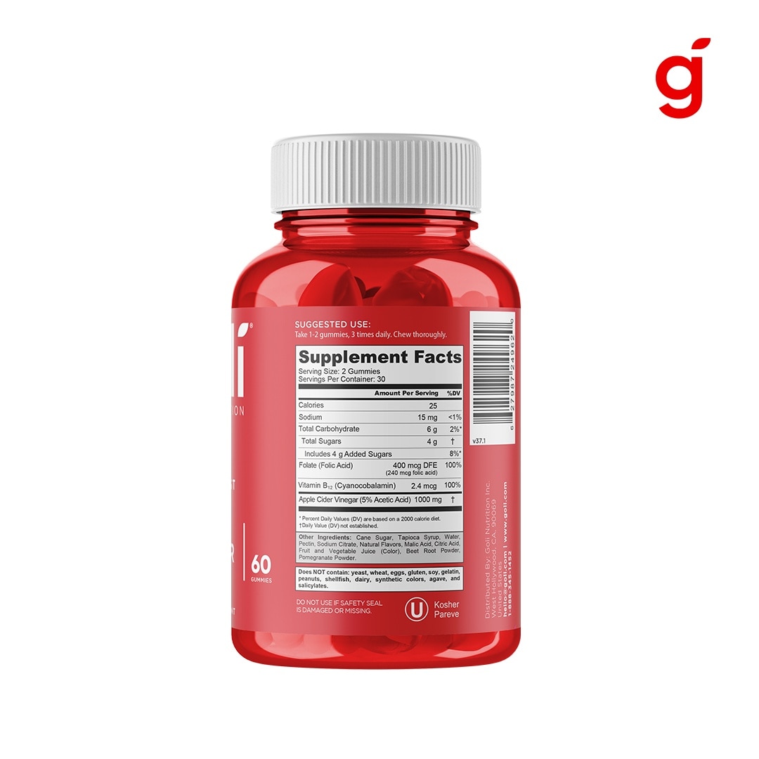 GOLI Apple Cider Vinegar Gummies 60s