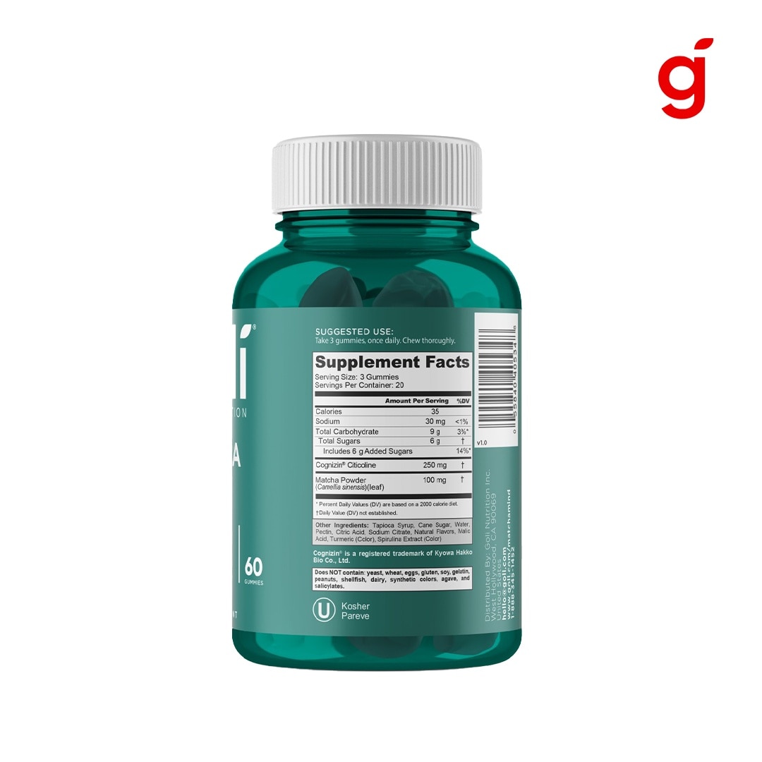 GOLI Matcha Gummies 60s