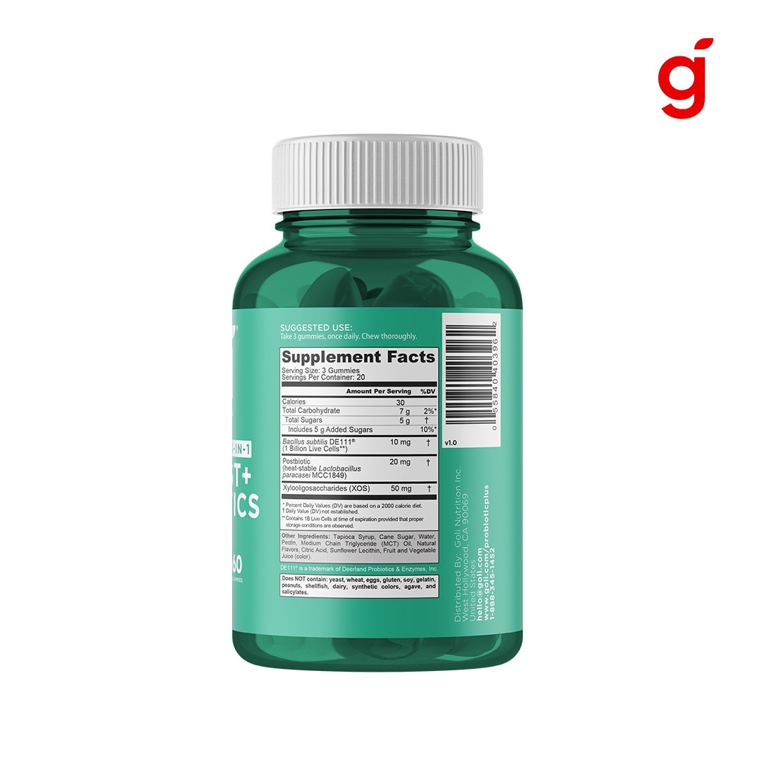 GOLI Pre+Post+Probiotics Gummies