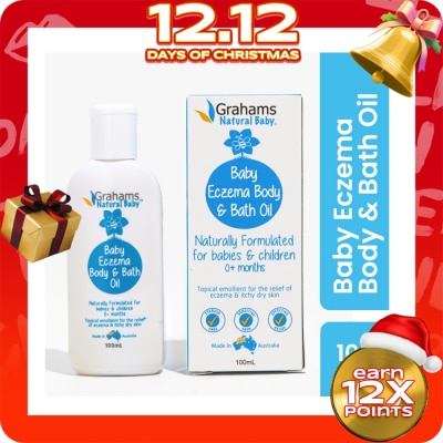 GRAHAMS NATURAL GRAHAMS NATURAL Eczema Body And Bath Oil 100ml