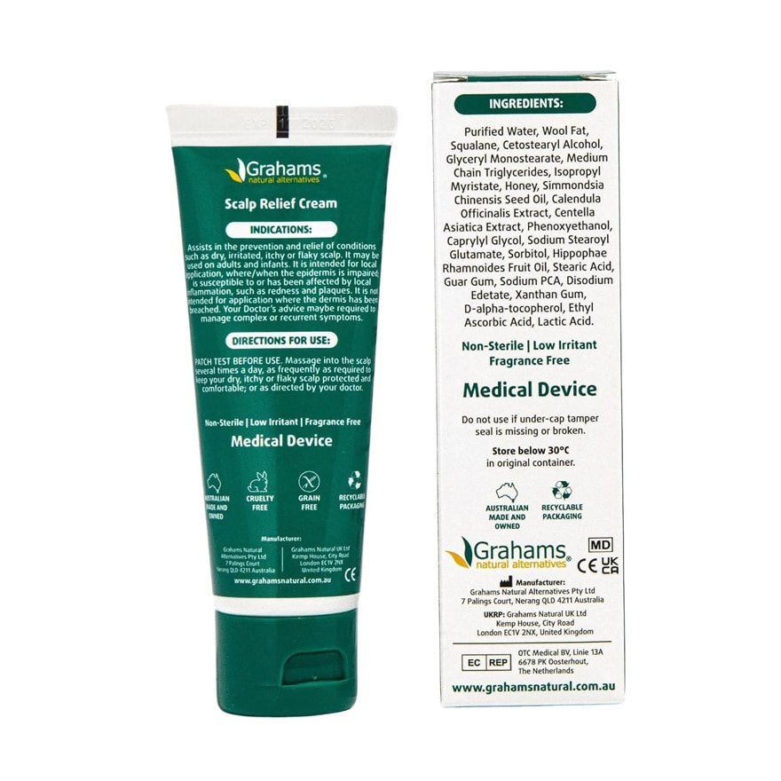 GRAHAMS NATURAL Scalp Relief Cream 60g