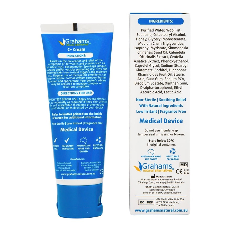 GRAHAMS NATURAL C Plus Eczema Cream 50g