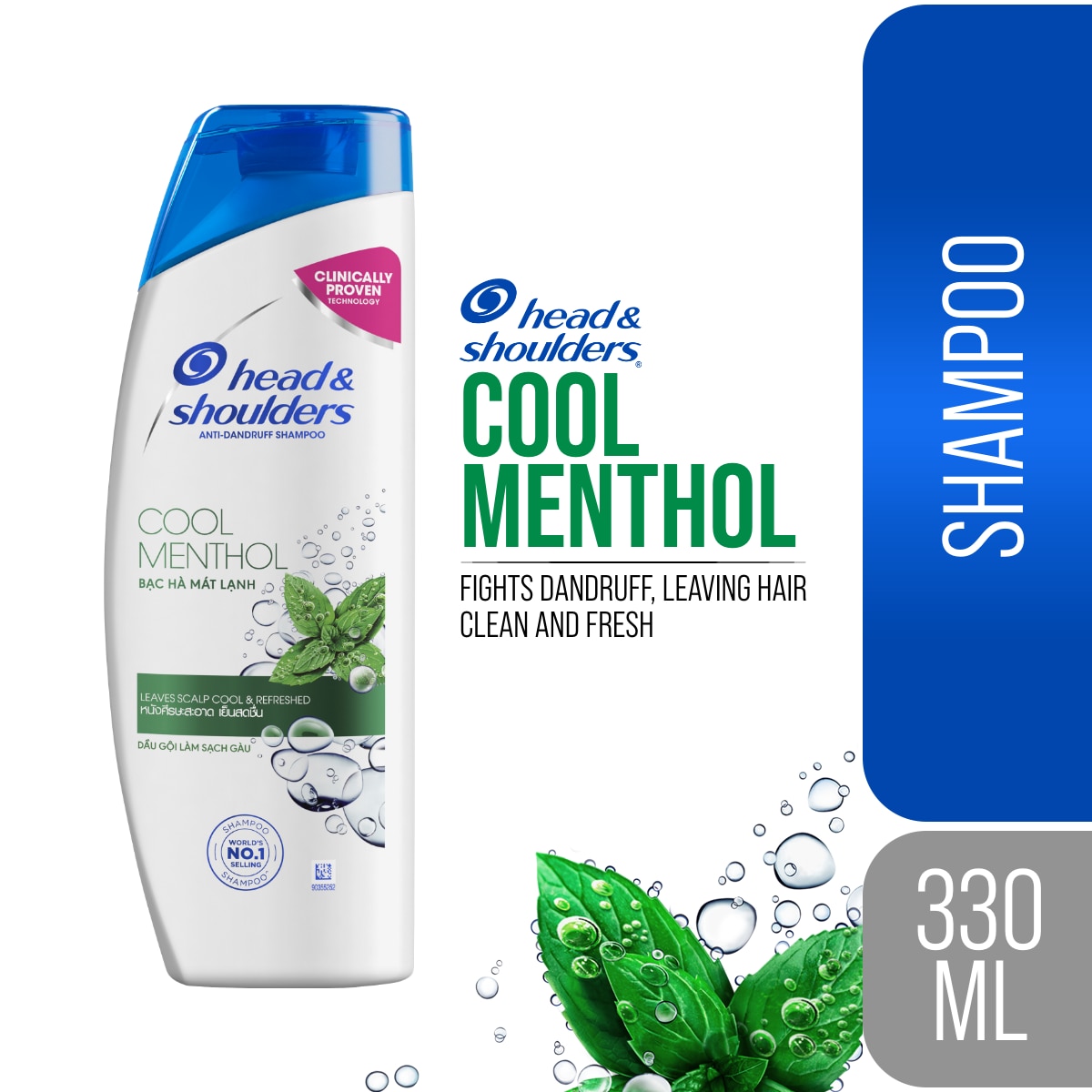 Cool Menthol Anti-Dandruff Scalp Care Shampoo 330ml