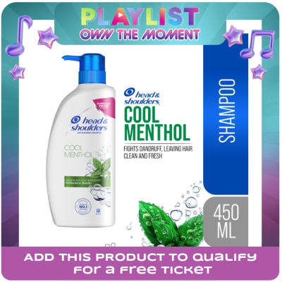 HEAD N SHOULDERS - HEAD N SHOULDERS Cool Menthol Shampoo 450mL