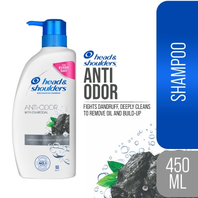 HEAD N SHOULDERS Anti-Odor with Charcoal Shampoo 450mL