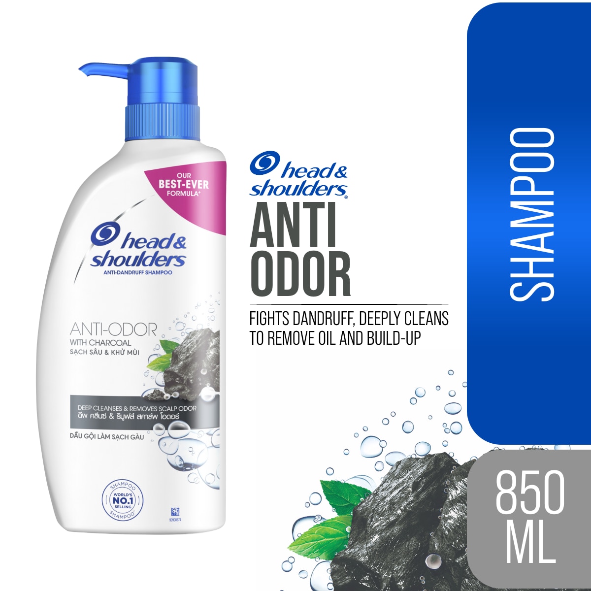 Shampoo Charcoal 850Ml