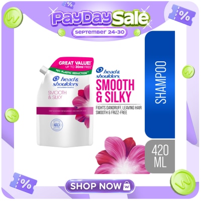 HEAD N SHOULDERS HEAD N SHOULDERS Shampoo Smooth & Silky 420ml Refill image