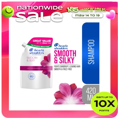 HEAD N SHOULDERS - HEAD N SHOULDERS Shampoo Smooth & Silky 420ml Refill