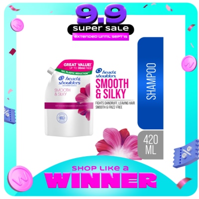 HEAD N SHOULDERS - HEAD N SHOULDERS Shampoo Smooth & Silky 420ml Refill image