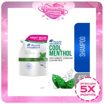 HEAD N SHOULDERS - HEAD N SHOULDERS Shampoo Cool Menthol 420ml Refill