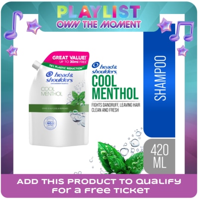 HEAD N SHOULDERS - HEAD N SHOULDERS Shampoo Cool Menthol 420ml Refill