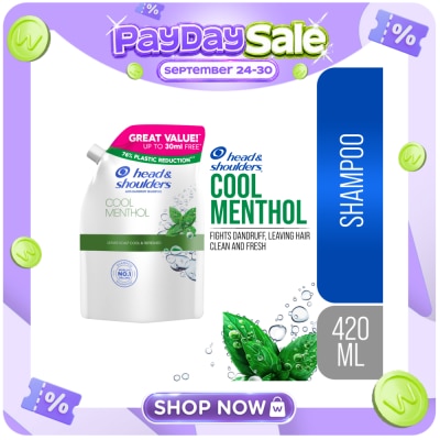 HEAD N SHOULDERS HEAD N SHOULDERS Shampoo Cool Menthol 420ml Refill image