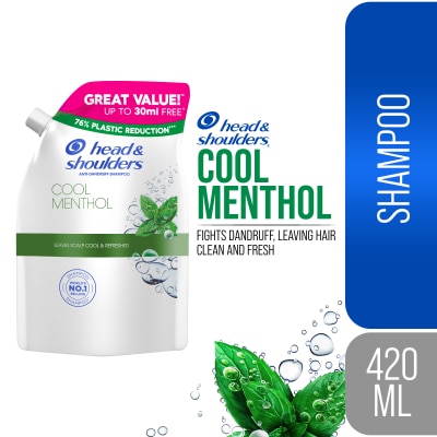 HEAD N SHOULDERS Shampoo Cool Menthol 420ml Refill
