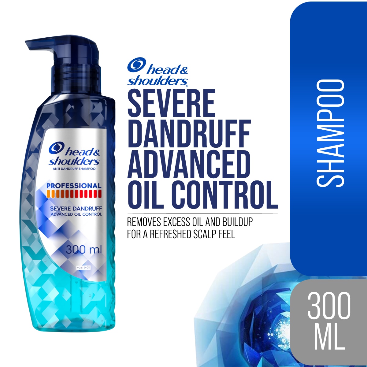 Professional Severe Dandruff Advanced Oil Control Shampoo 300ml