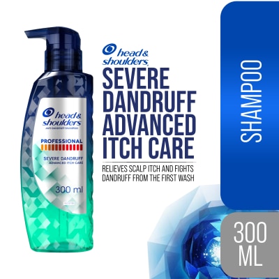 HEAD N SHOULDERS Professional Severe Dandruff Advanced Itch Care Shampoo 300ml