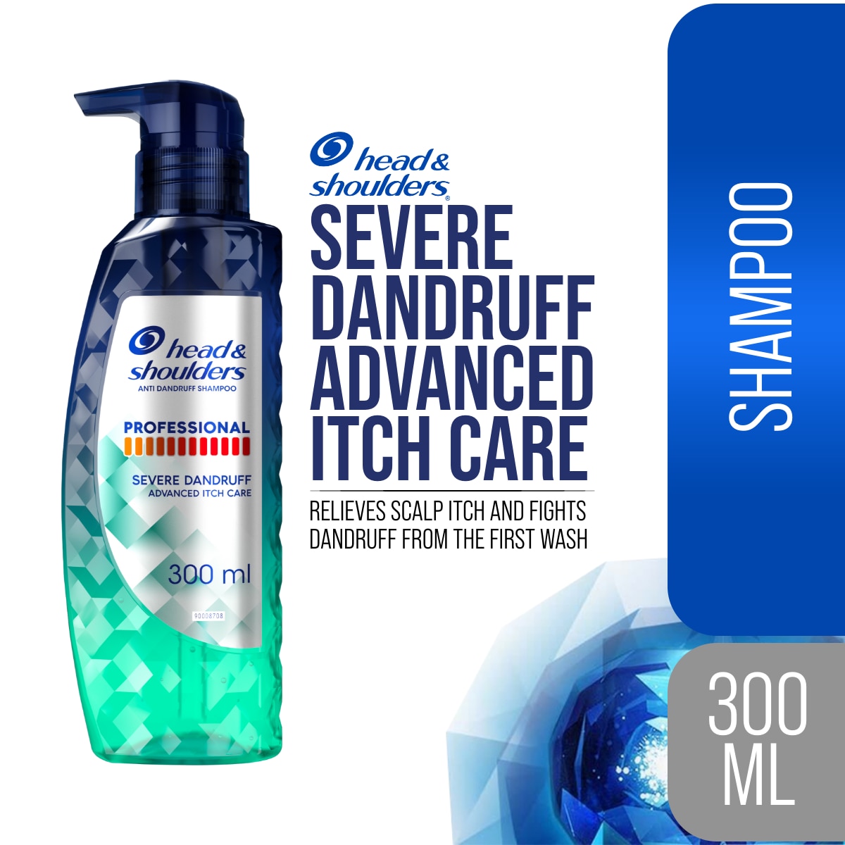 Professional Severe Dandruff Advanced Itch Care Shampoo 300ml