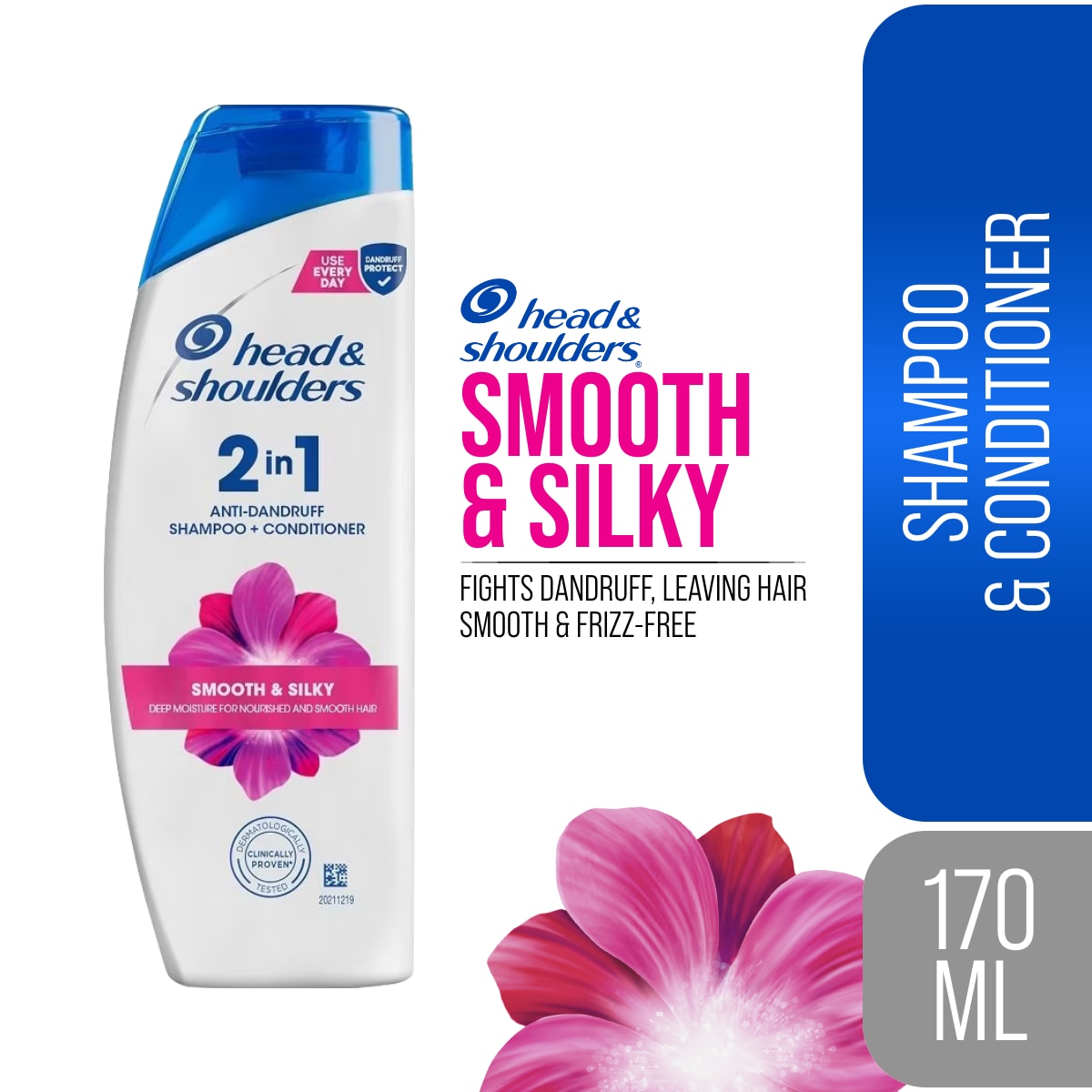 Head N Shoulders Smooth & Silky 2 In 1 170ml