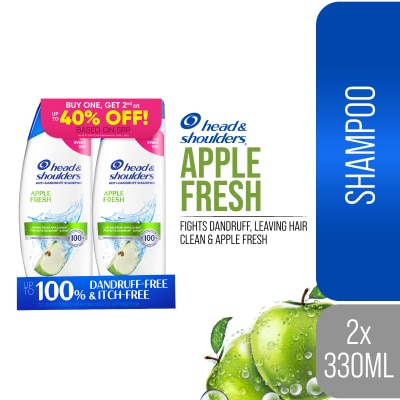 HEAD N SHOULDERS - HEAD N SHOULDERS Anti-Dandruff Shampoo Apple Fresh 330ml Bundle