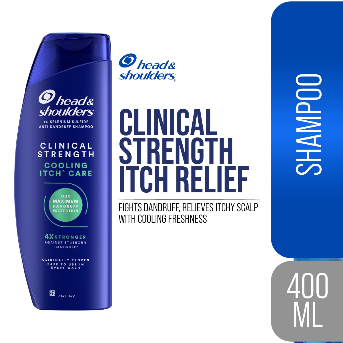 HEAD & SHOULDER Shampoo Clinical Strength Cooling Itch Care 400ml