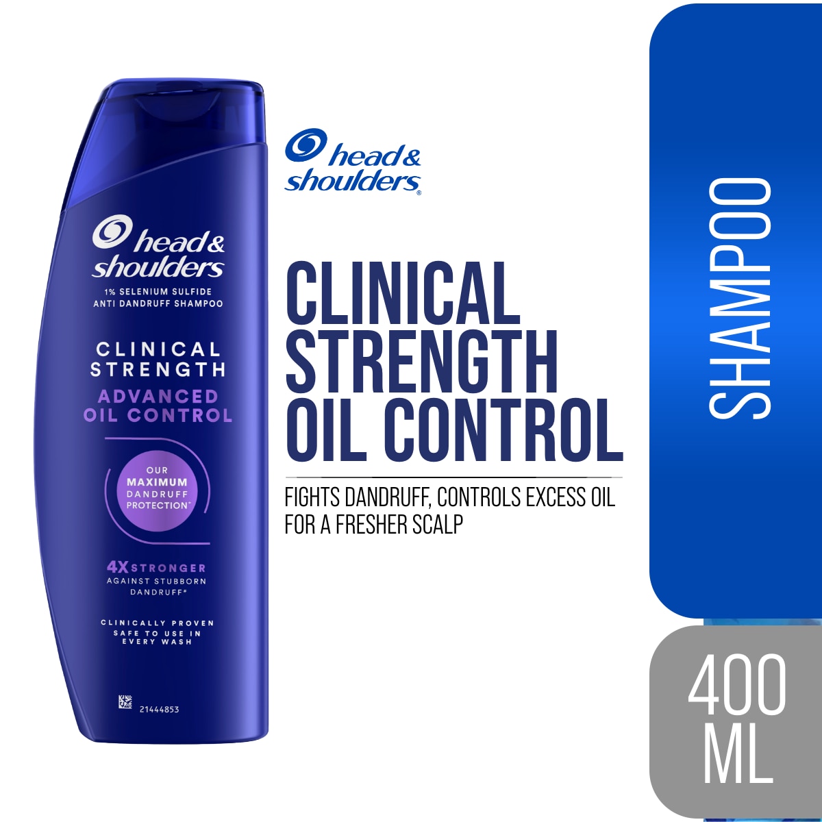 HEAD & SHOULDER Shampoo Clinical Strength Advanced Oil Control 400ml