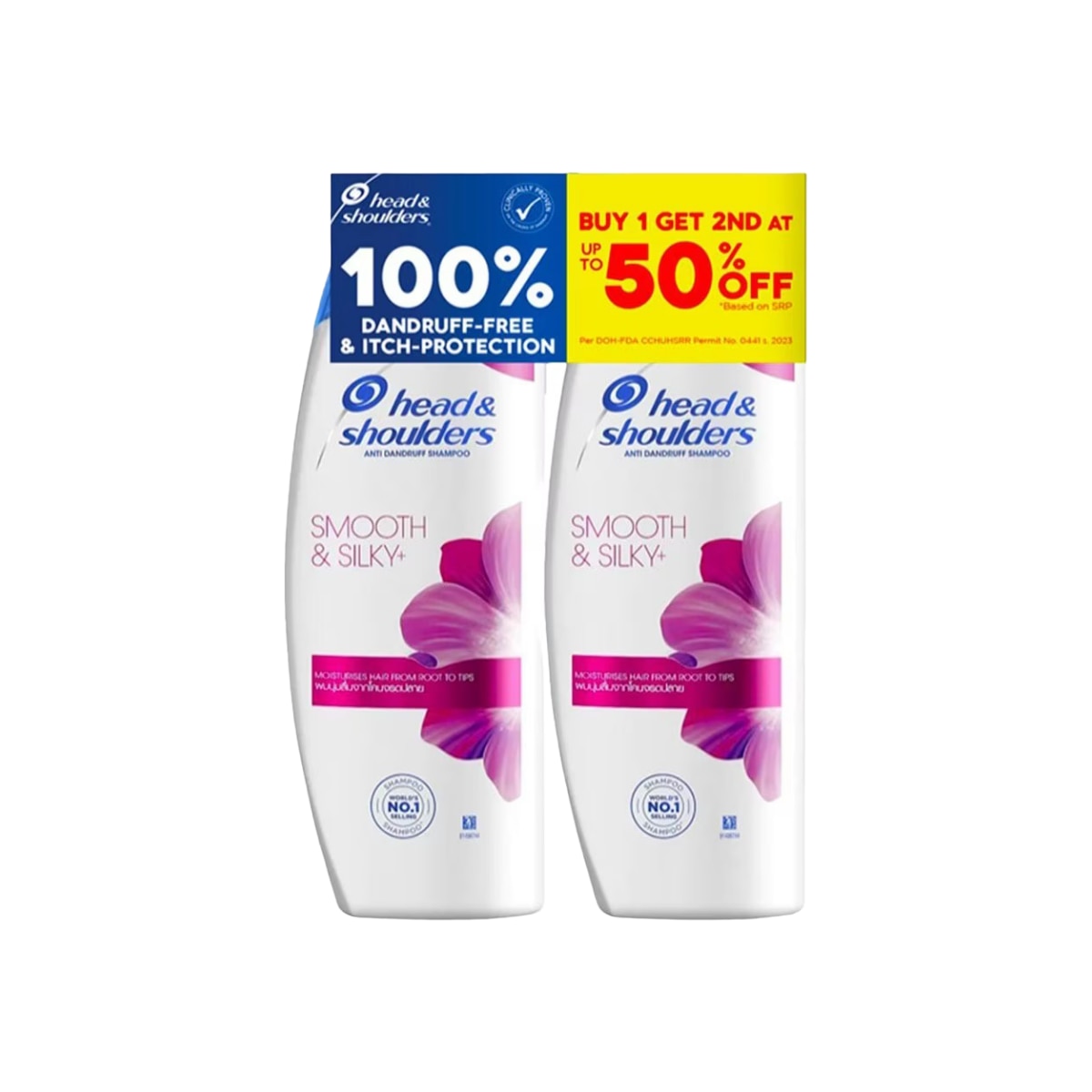 H&S Smooth & Silky 170ML Buy 1 Get 2nd at 50% Off