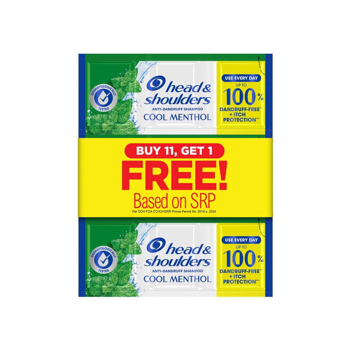 HEAD & SHOULDER Anti Dandruff Shampoo Cool Menthol 12ml