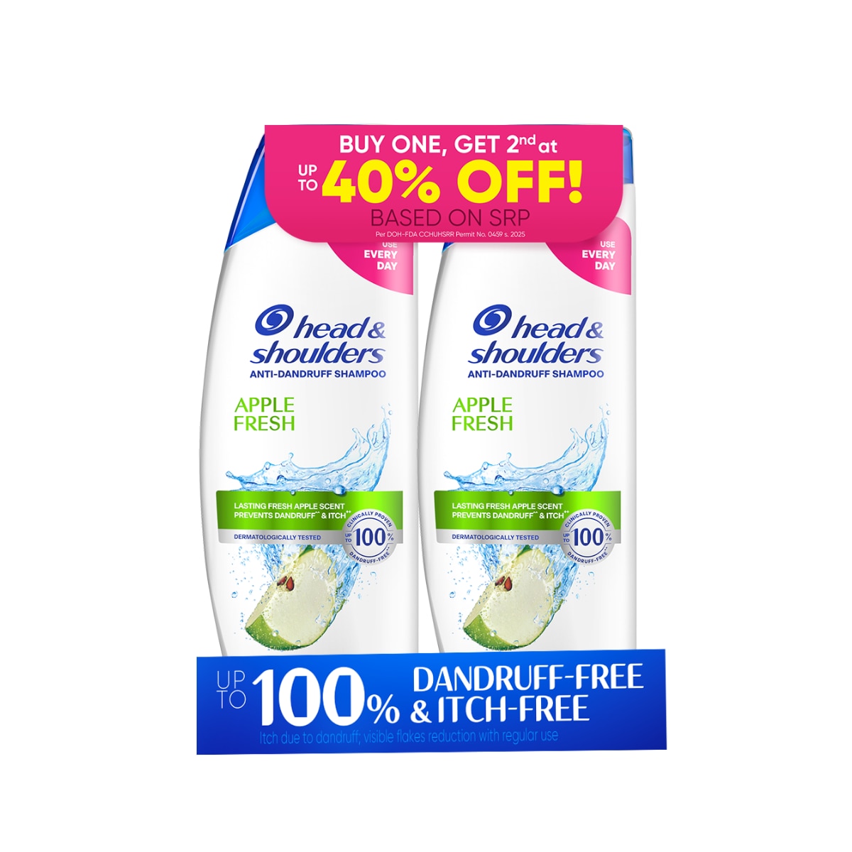 HEAD & SHOULDERS Anti-Dandruff Shampoo Apple Fresh Bundle 170ml