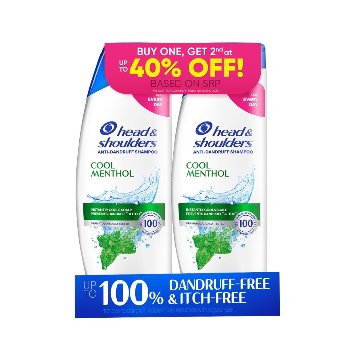 HEAD & SHOULDERS Anti-Dandruff Shampoo Cool Menthol Bundle 170ml