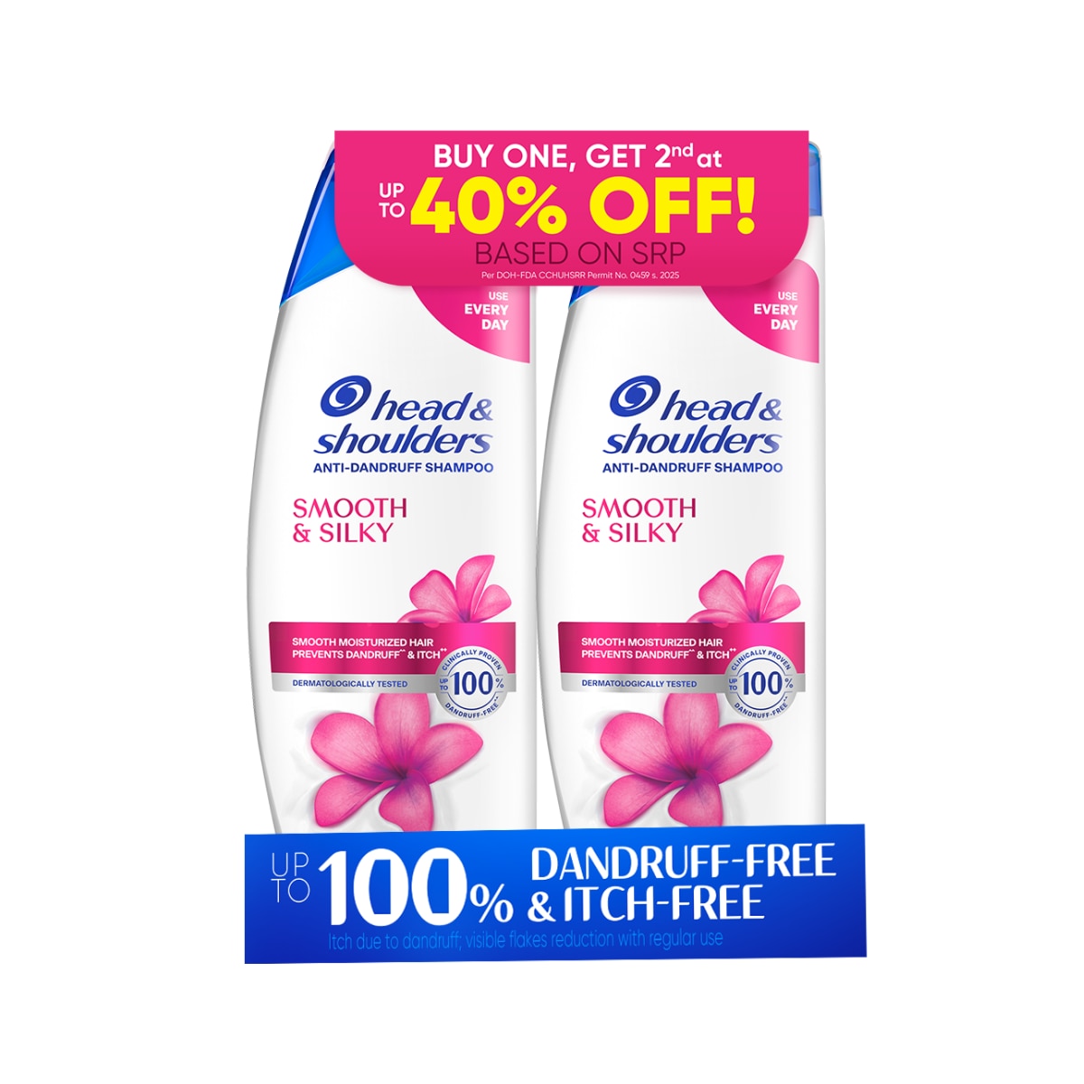 HEAD & SHOULDERS Anti-Dandruff Shampoo Smooth & Silky Bundle 170ml