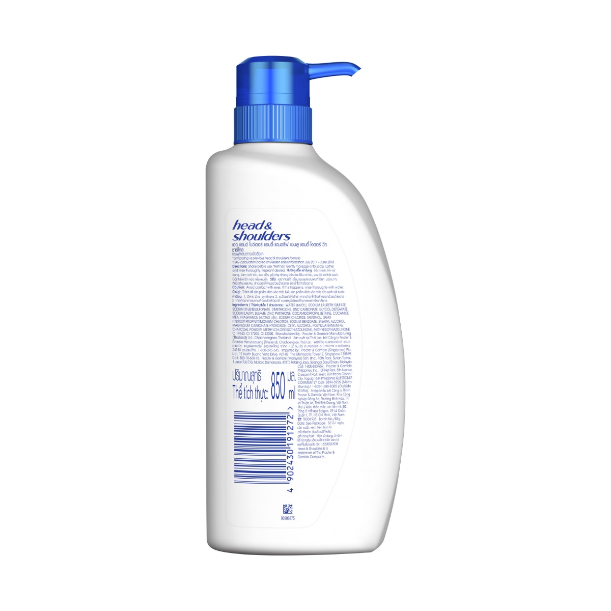 Shampoo Charcoal 850Ml