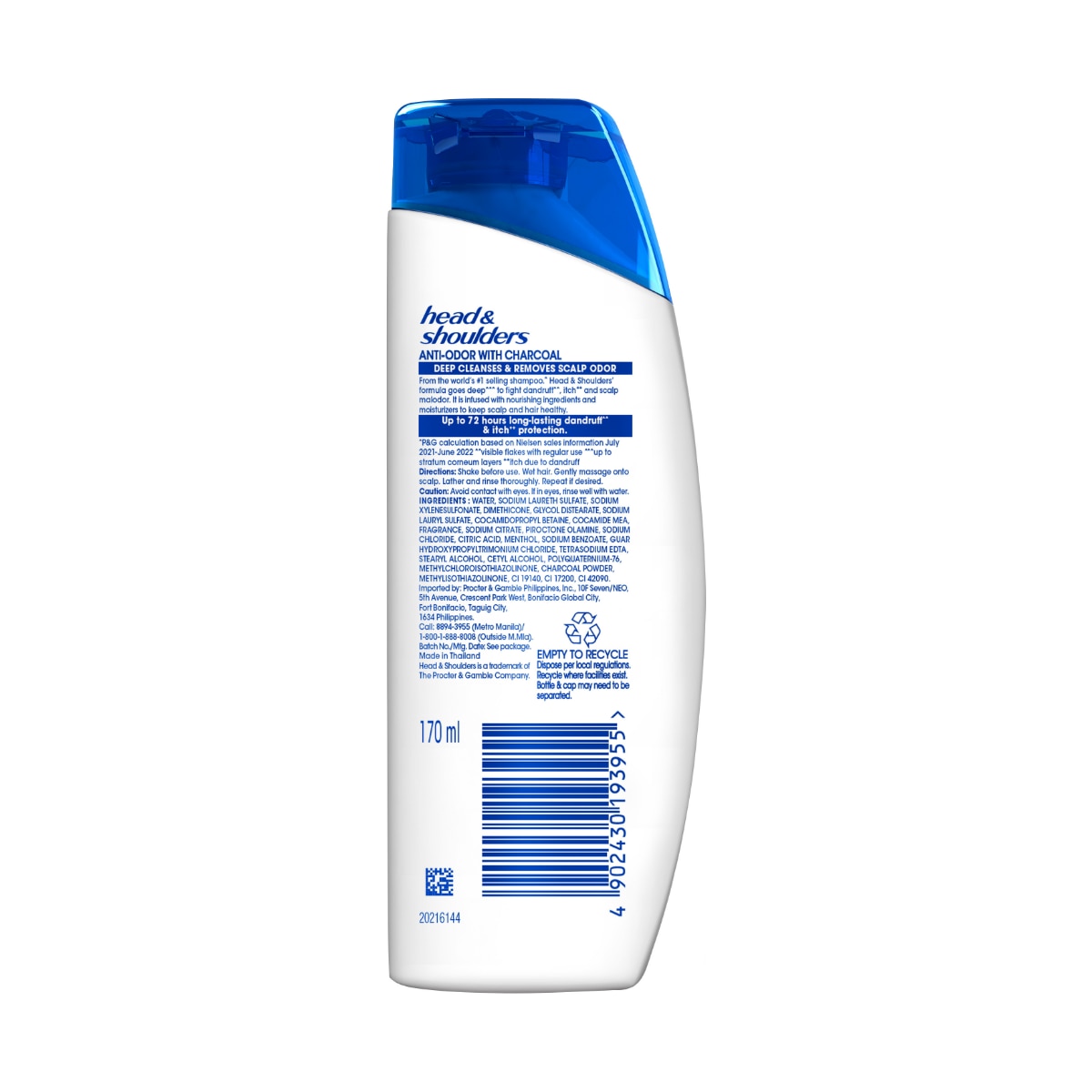 Shampoo Charcoal 170ml