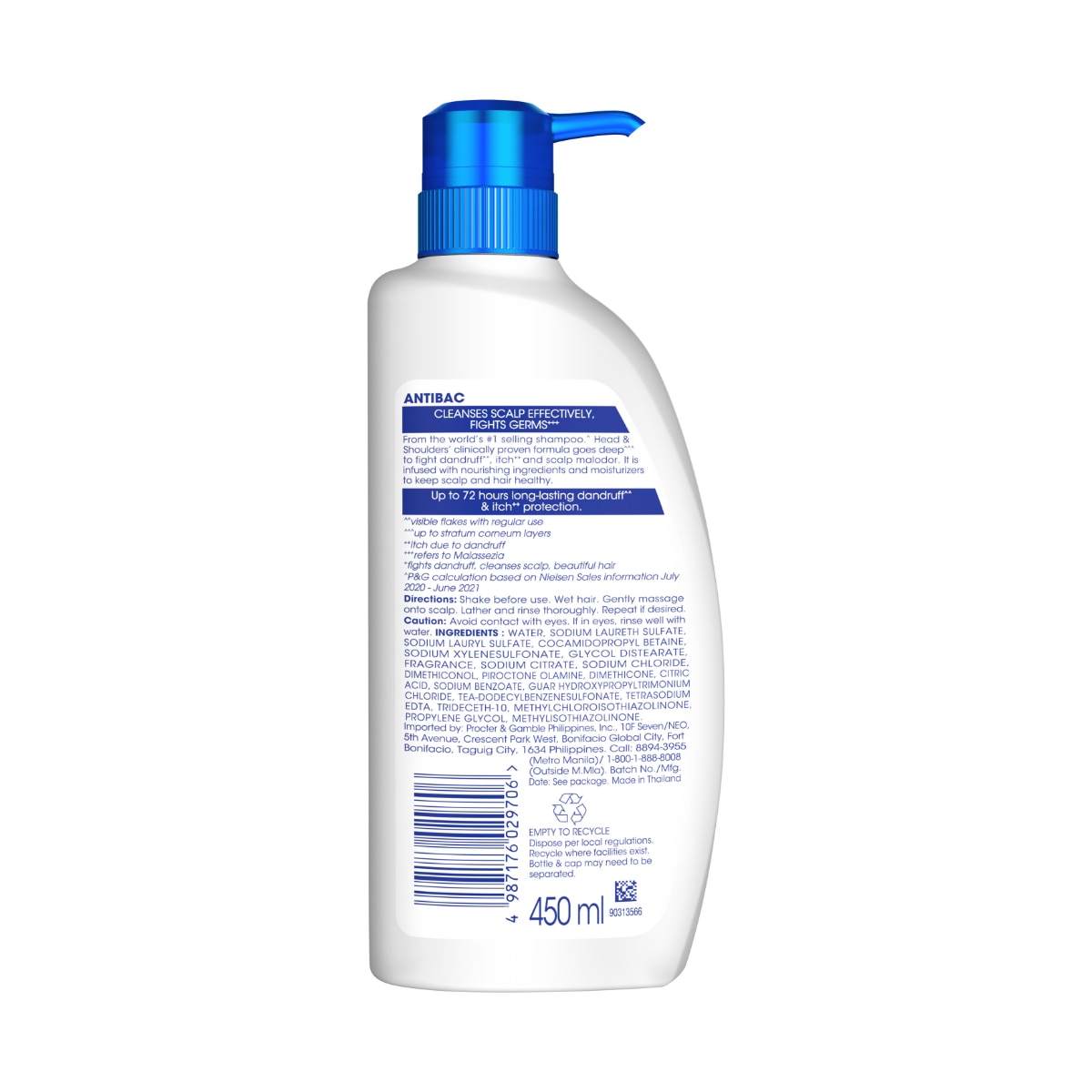 Shampoo Antibacterial 450ml