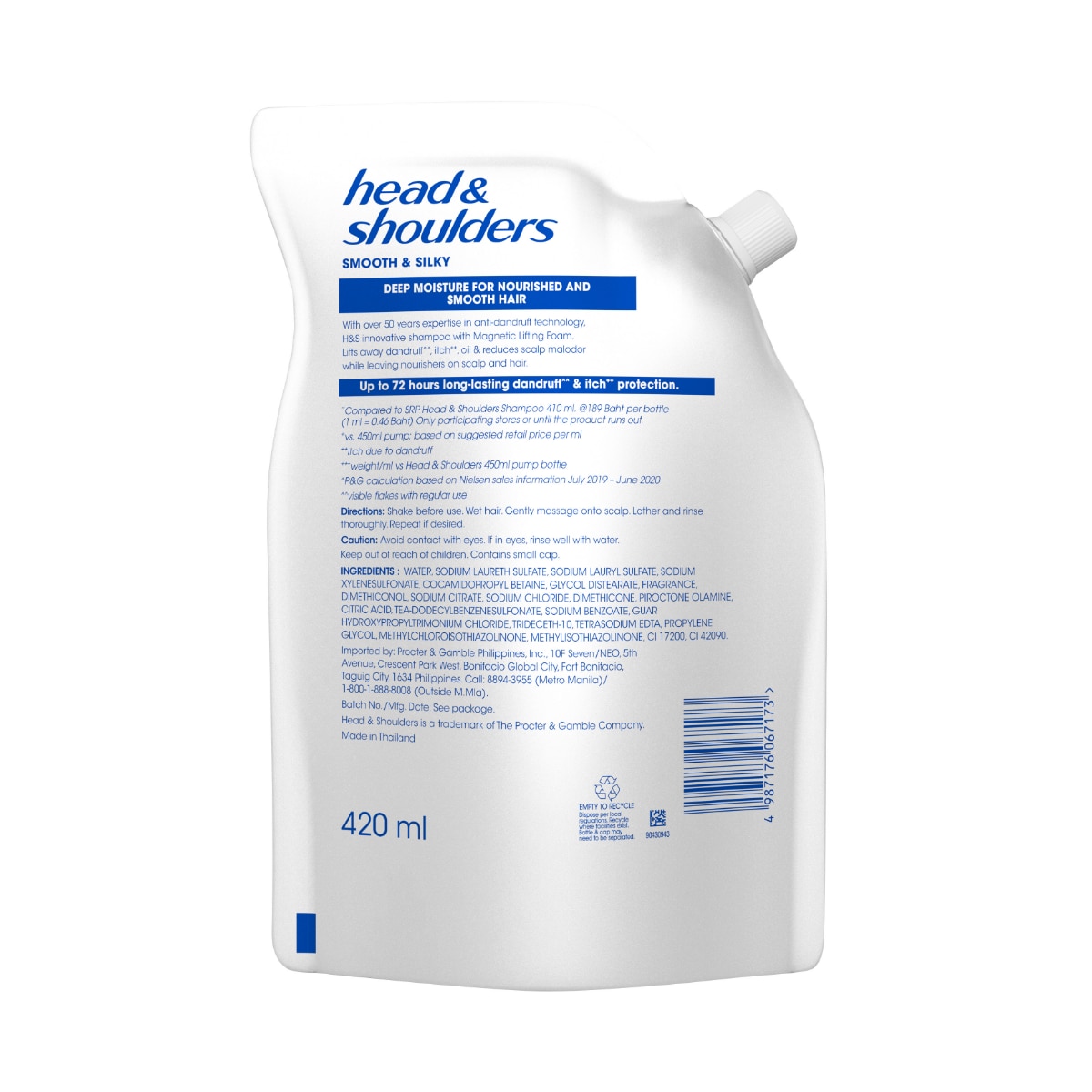 Shampoo Smooth & Silky 420ml Refill