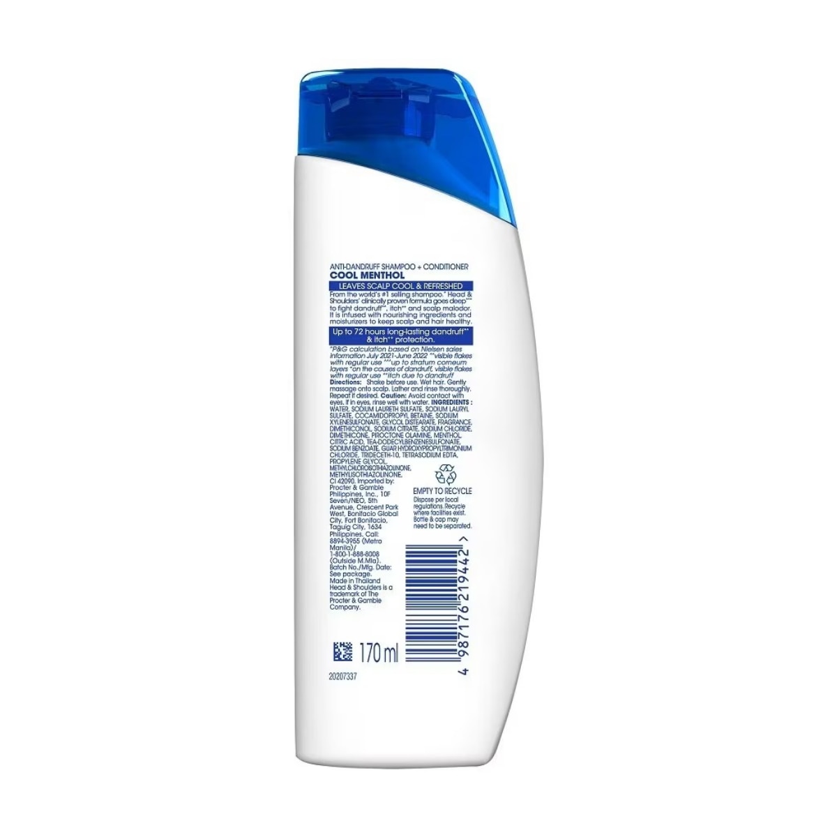 Head N Shoulders Cool Mnthl 2 In 1 170Ml