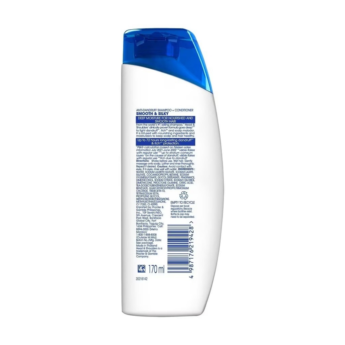Head N Shoulders Smooth & Silky 2 In 1 170ml