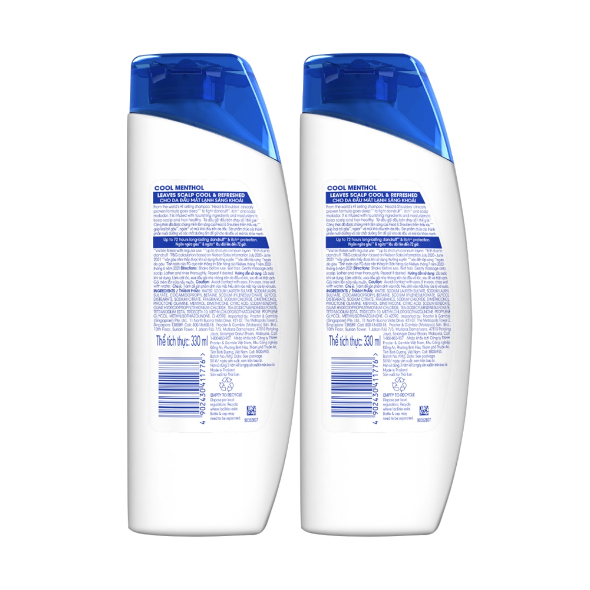 HEAD N SHOULDERS Cool Menthol Anti Dandruff Shampoo 330ml