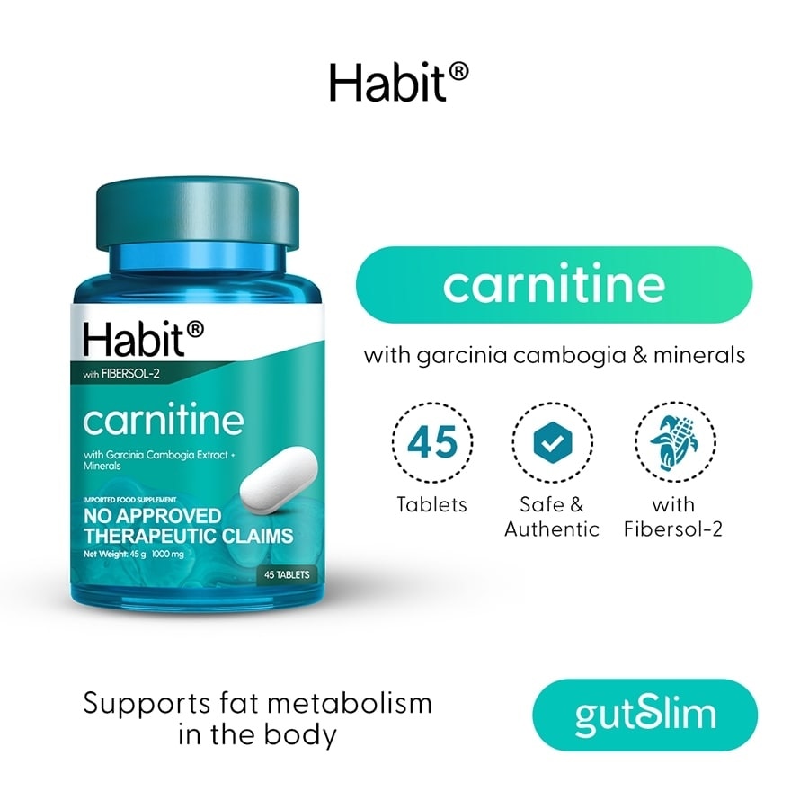 HABIT Carnitine with Garcinia Cambogia + Minerals 45 tablets