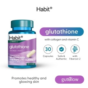 glutathione with collagen and vitamin c food supplement capsule HABIT, HABIT Glutathione with Collagen + Vitamin C 30 capsules (Skin  brightening)