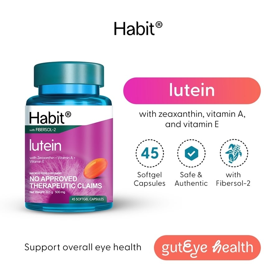 HABIT Lutein with Zeaxanthin + Vit. E + Vit. A 45 capsules (Eye health)