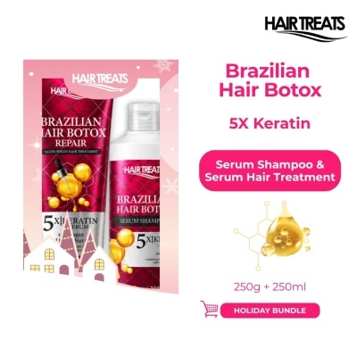 HAIR TREATS HAIR TREATS Brazilian Hair Botox Shampoo and Hair Treatment Bundle Set image
