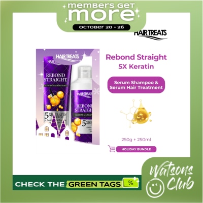 HAIR TREATS HAIR TREATS Rebond Straight Shampoo Hair Treatment Bundle Set image