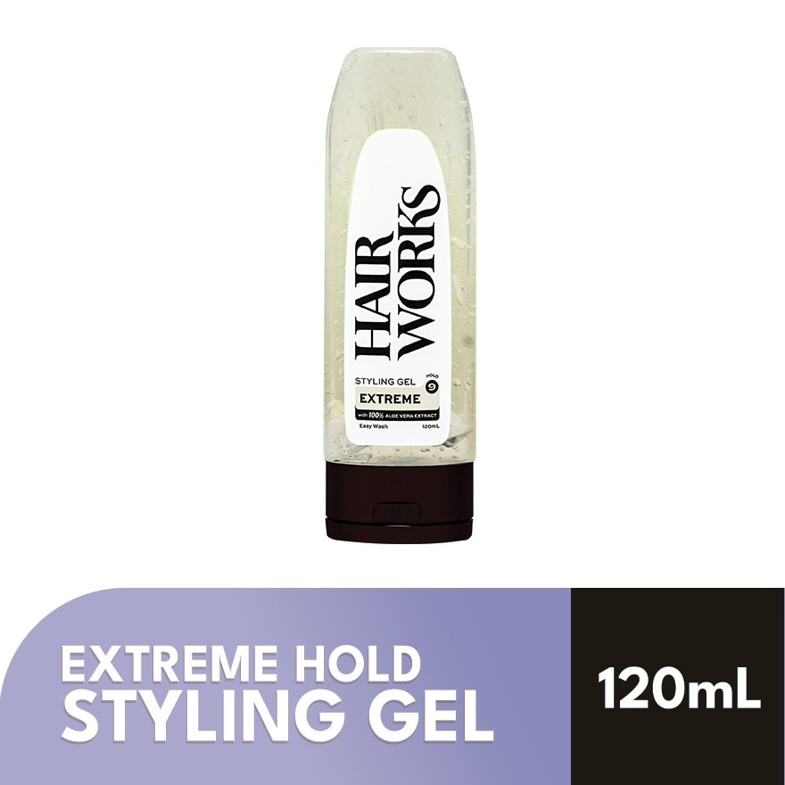 HAIR WORKS EXTREME HOLD STYLING GEL120ML
